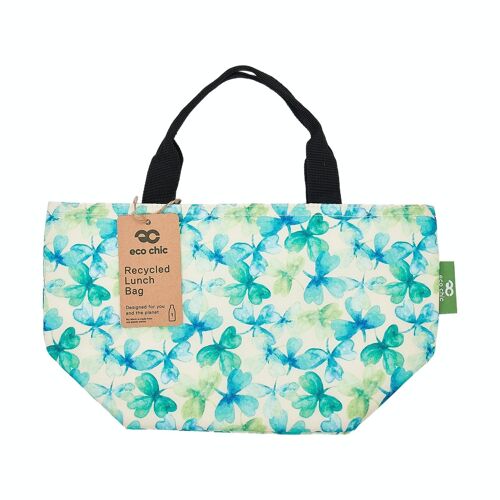 Eco Chic Lightweight Foldable Lunch Bag Shamrocks