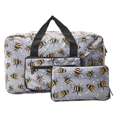 Eco Chic Lightweight Foldable Holdall Bees