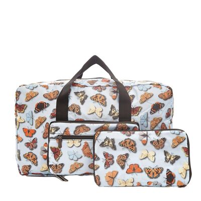 Eco Chic Lightweight Foldable Holdall Wild Butterflies