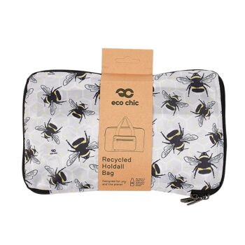 Fourre-tout pliable léger Eco Chic Bumble Bees 3
