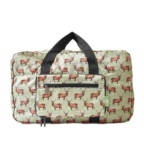 Eco Chic Lightweight Foldable Holdall Stags
