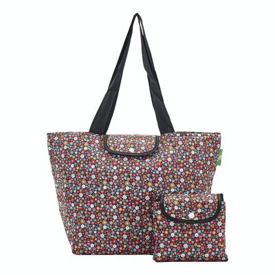 Eco Chic Lightweight Foldable Insulated Shopping Bag Ditsy