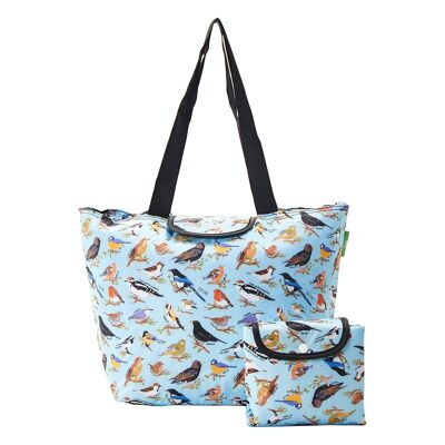 Eco Chic Lightweight Foldable Insulated Shopping Bag Wild Birds