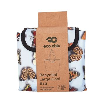 Eco Chic Sac de Courses Isotherme Pliable Léger Papillons Sauvages 2