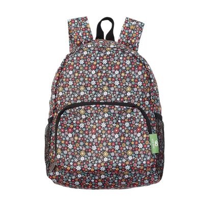 Eco Chic Leichter faltbarer Mini-Rucksack Ditsy