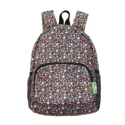Eco Chic Lightweight Foldable Mini Backpack Ditsy