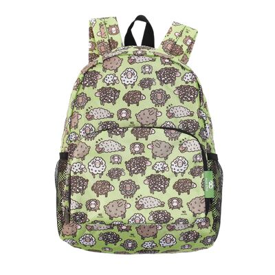 Eco Chic Leichter faltbarer Mini-Rucksack Niedliches Schaf