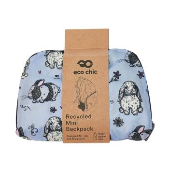 Mini sac à dos pliable léger Eco Chic Bunny 3