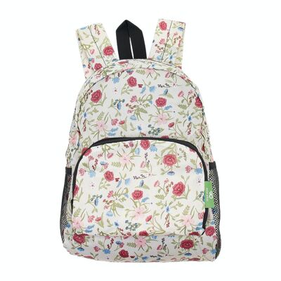 Eco Chic Leichter faltbarer Mini-Rucksack mit Blumenmuster