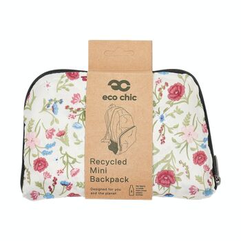 Mini sac à dos pliable léger Eco Chic Floral 3