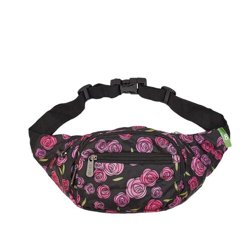 Eco Chic Lightweight Foldable Bum Bag Mackintosh Rose