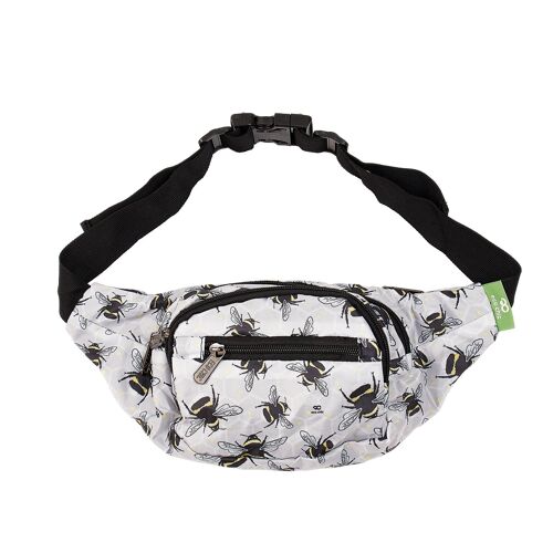 Eco Chic Lightweight Foldable Bum Bag Bumble Bees