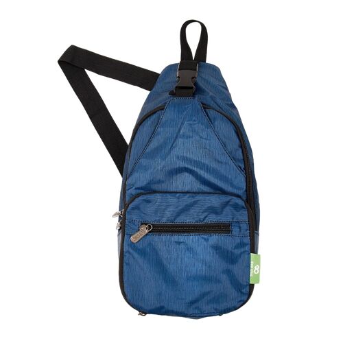 Eco Chic Lightweight Foldable Crossbody Bag Midnight Blue