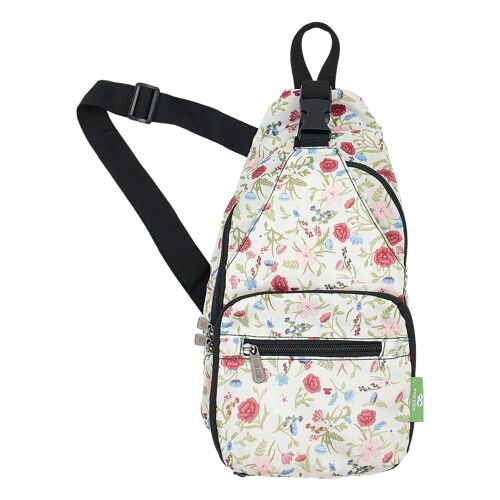 Eco Chic Lightweight Foldable Crossbody Bag Floral