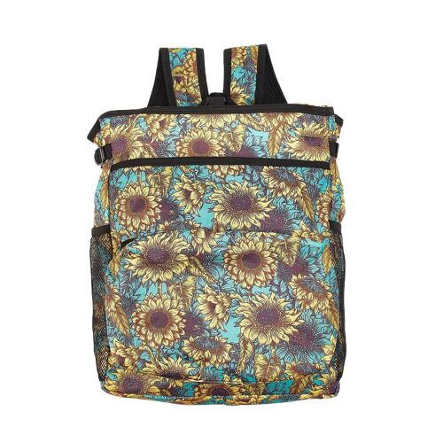 Eco Chic Lightweight Foldable Backpack Cooler Sunflower