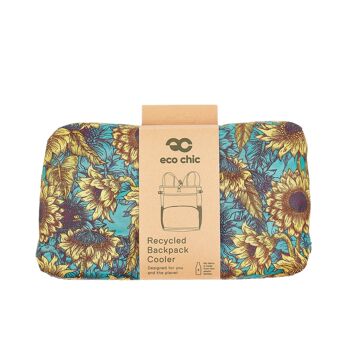 Refroidisseur de sac à dos pliable léger Eco Chic Tournesol 3