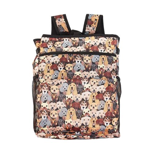 Eco Chic Lightweight Foldable Backpack Cooler Stacking Dogs