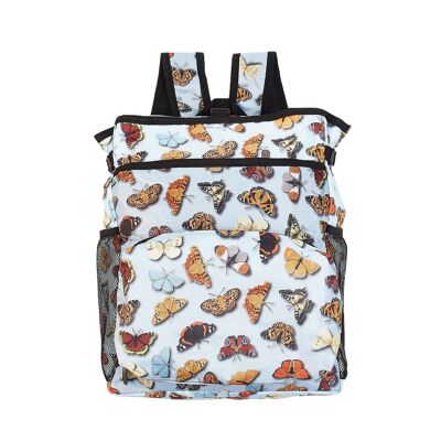 Eco Chic Leichter faltbarer Rucksackkühler Wilde Schmetterlinge