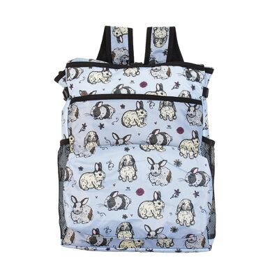Eco Chic Lightweight Foldable Backpack Cooler Bunny