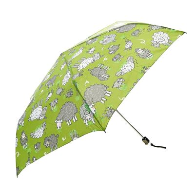 Eco Chic faltbarer Mini-Regenschirm Schaf
