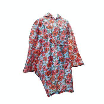 Poncho Adulte Pliable Imperméable Eco Chic Coquelicots 3