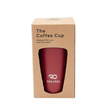 Tasse à café isotherme Eco Chic Rouge 4