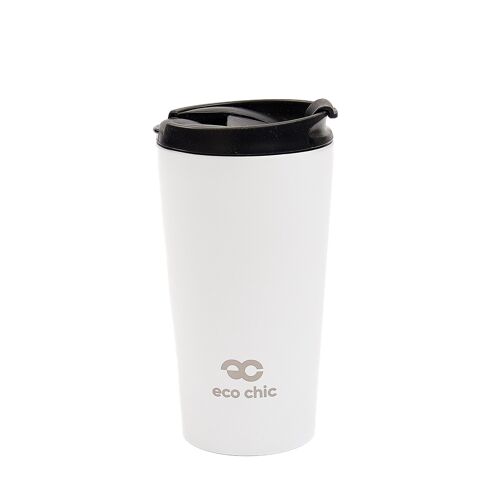 Eco Chic Thermal Coffee Cup White