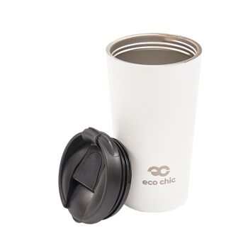 Tasse à café isotherme Eco Chic Blanc 2