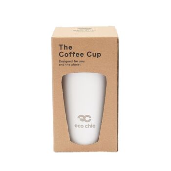 Tasse à café isotherme Eco Chic Blanc 3