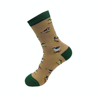 Eco Chic Chaussettes Écologiques en Bambou Oiseaux Sauvages