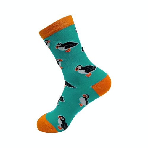 Eco Chic Eco-Friendly Bamboo Socks Puffins