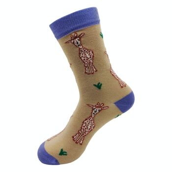 Eco Chic Chaussettes Écologiques en Bambou Girafes 1