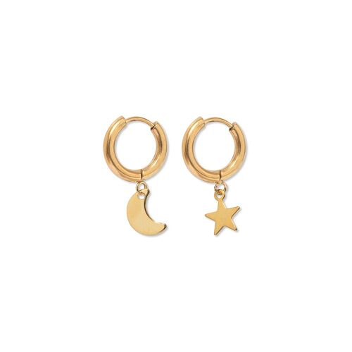 Gold Astral Hoops