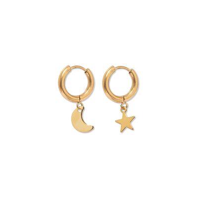 Gold Astral Hoops