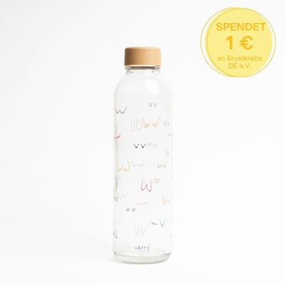 Botella de vidrio - CARRY Bottle BOOBIES 0.7l - con DONACIÓN COMPARTIDA