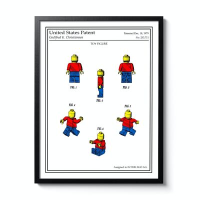 Affiche Brevet Couleur Figurine Lego