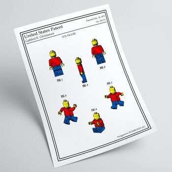 Affiche Brevet Couleur Figurine Lego 2