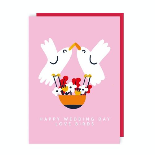 Love Birds Card Pack of 6