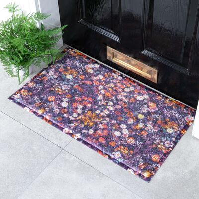 Wild Flower Pattern Doormat (70 x 40cm)