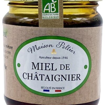 Maison Peltier Organic French chestnut honey 250g