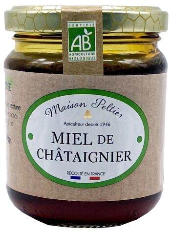 Maison Peltier Miel de châtaignier de France BIO 250g