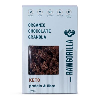 RAWGORILLA Keto, Vegan & Organic Chocolate Granola (250g)