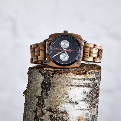 The Oak - Reloj de madera vegana hecho a mano