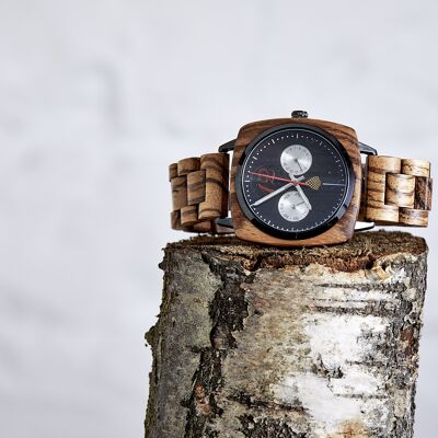 The Oak - Reloj de madera vegana hecho a mano