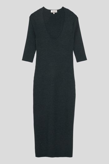 Robe midi près du corps en maille 5