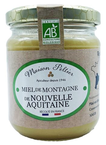 Maison Peltier Miel de Montagne de Nouvelle Aquitaine BIO 250g