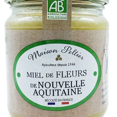 Maison Peltier Miel de flores de Nueva Aquitania ecológica 250 g