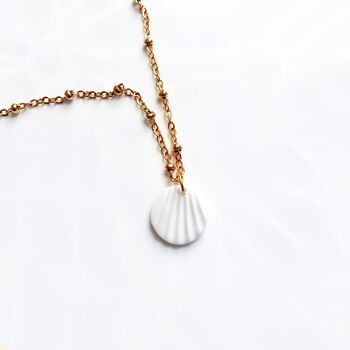 Collier coquillage - Fève N°01 1