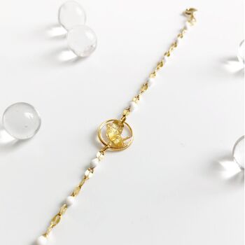 Bracelet feuilles d'or - Camé N°06 1