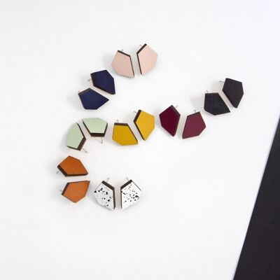 Geometric earrings | Small earrings | Minimalist modern earrings Lena